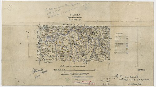 Topografický průzkum Ugandy (list 6)