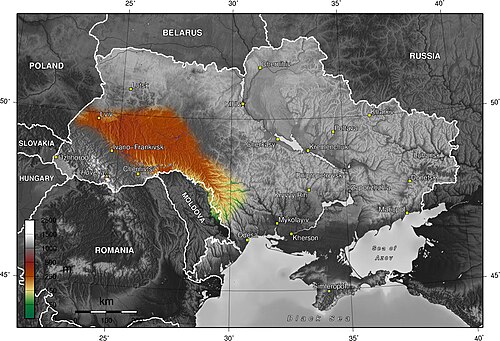Ukrajina Podolská vysočina
