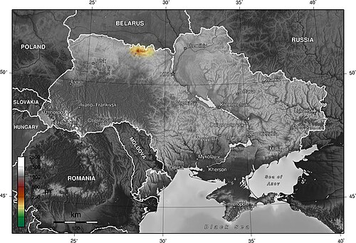 Ukrajina Slovečno-Ovruchská vysočina