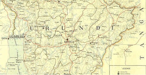 Mapa Urundi