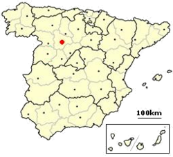 Valladolid, Španělsko - lokalizace