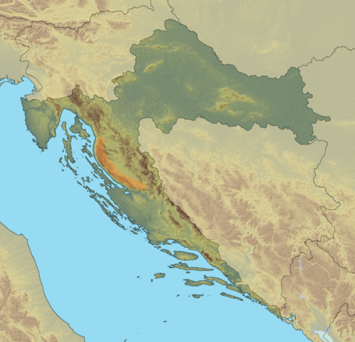 Mapa Velebitu