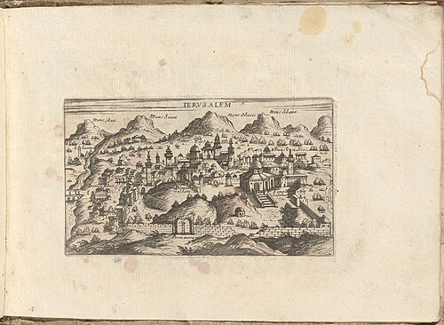 Pohled na Jeruzalém c. 1600