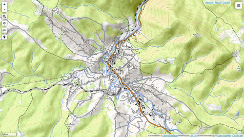 Vorokhta OpenTopoMap