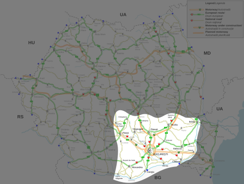 Mapa měst Munténie