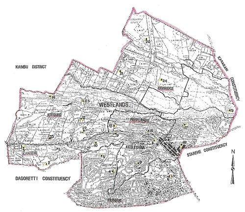 Volební obvod Westlands 1969-2012 (Keňa)