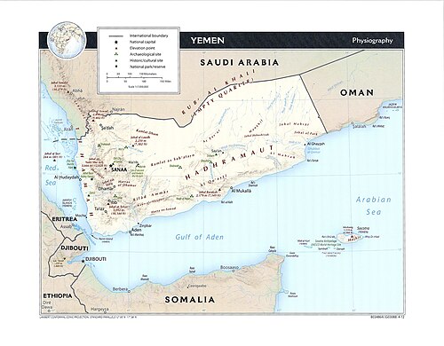 Fyziogeografie Jemenu - DPLA