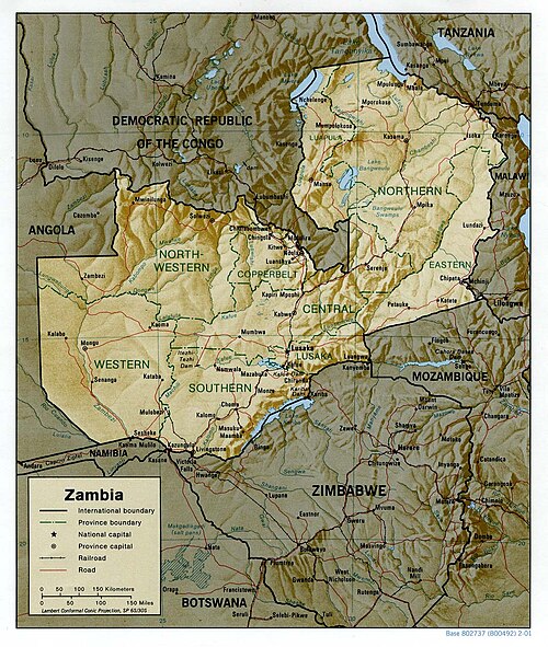 Fyzická geografie Zambie