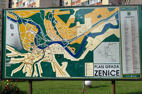 Mapa Zenice