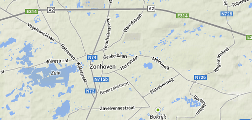Topografie Zonhoven